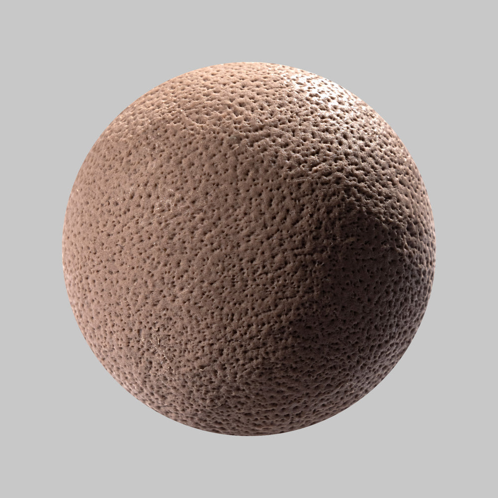 Textured sphere resembling human skin, ideal for clay sculpture tools and creating realistic texture in sculpture clay.